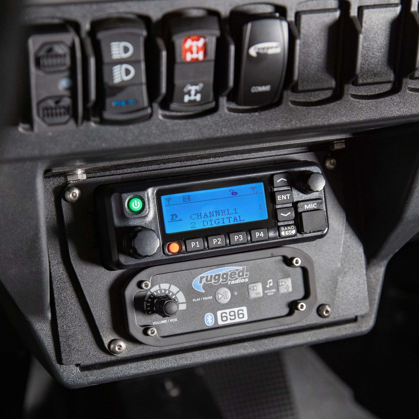 Polaris XP1 Mount Kit for Rugged Radios and Intercom - Motorola CM300D and Motorola/Vertex VX2200