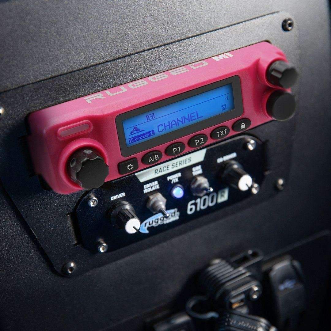 Radio Kit 闂?Pink Rugged M1 RACE SERIES Waterproof Mobile Radio with Antenna 闂?Digital and Analog