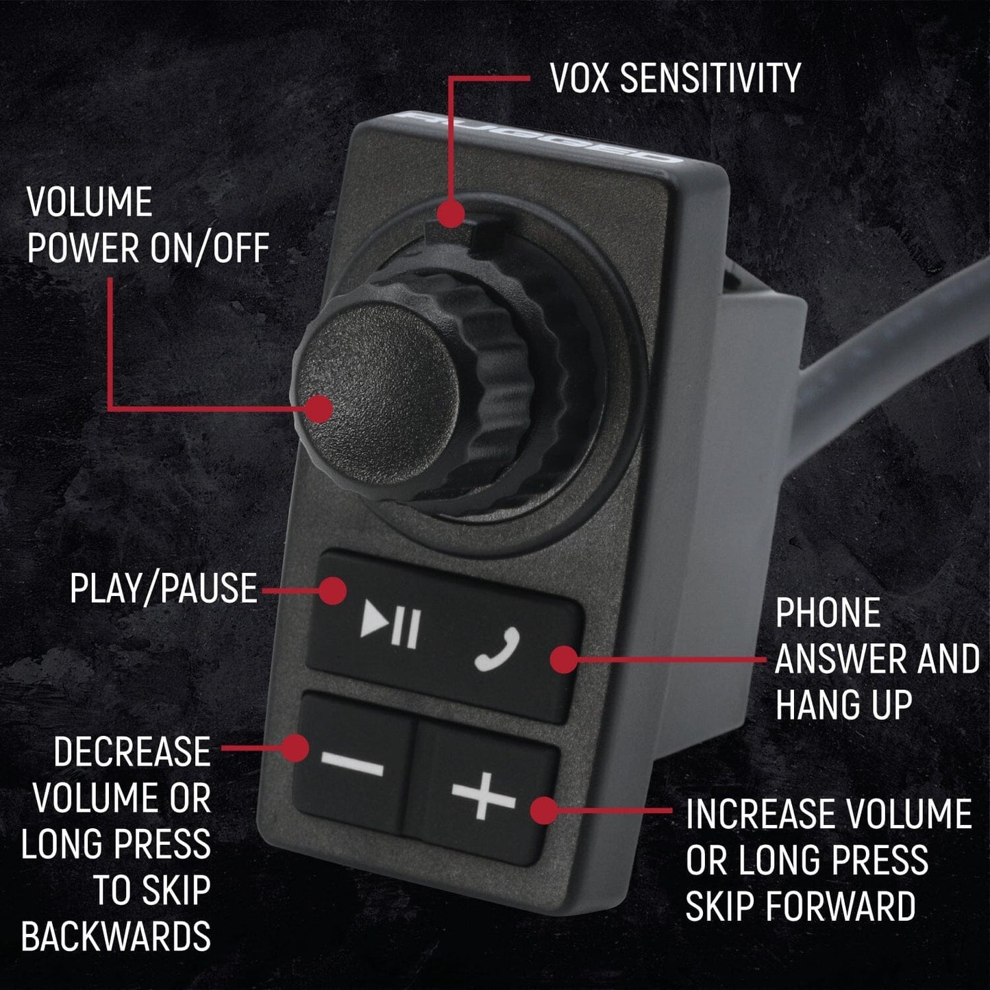 STX STEREO Remote Head Complete Master Communication Kit with Intercom and 2-Way Radio - G1 GMRS
