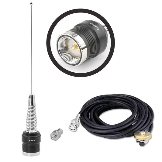 UHF External Antenna Kit for Handheld Radios (UHF 450 - 470 MHz) - Icom BNC Adapter
