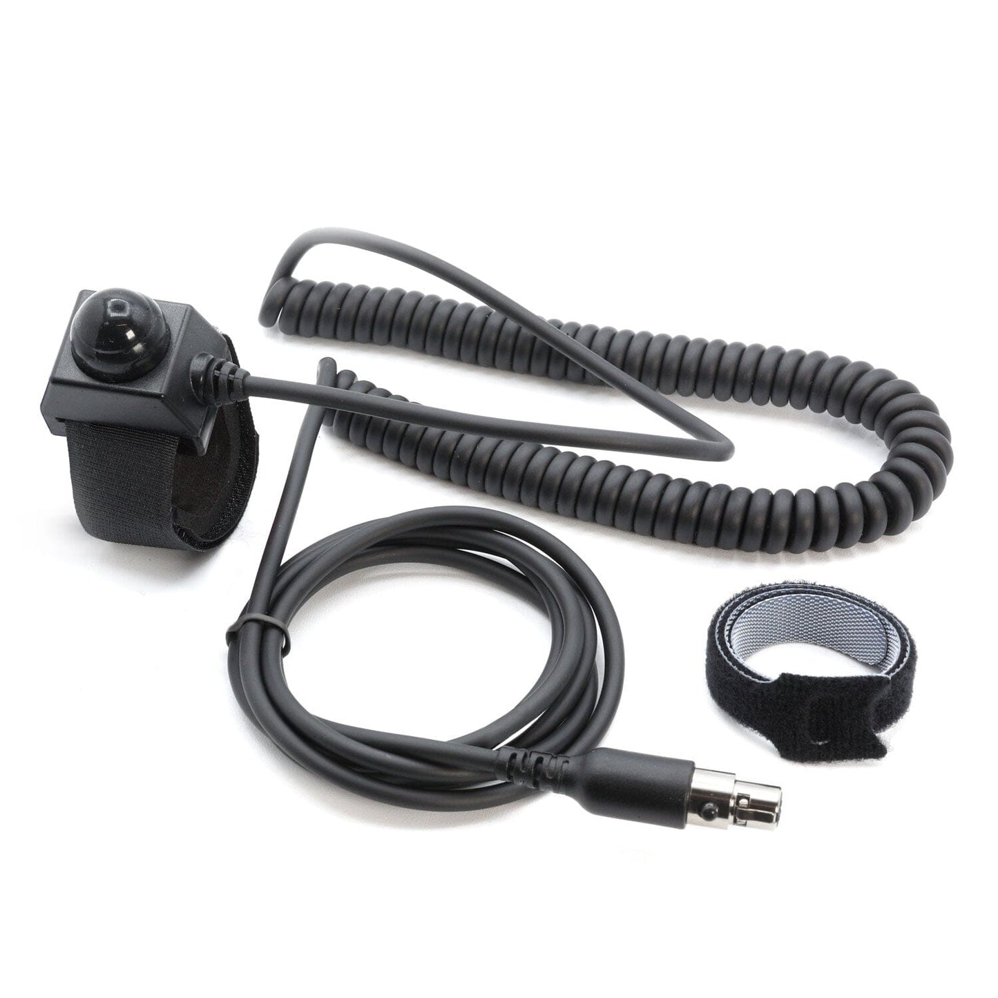 Velcro Mount Push to Talk (PTT) Buttons for Intercoms - Passenger PTT - Straight Cord