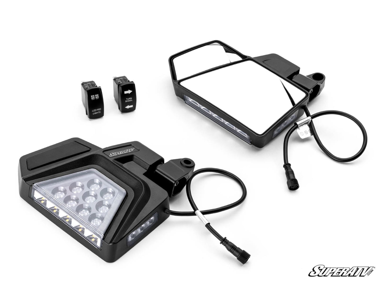 Tracker Dual Section LED Side-View Mirrors