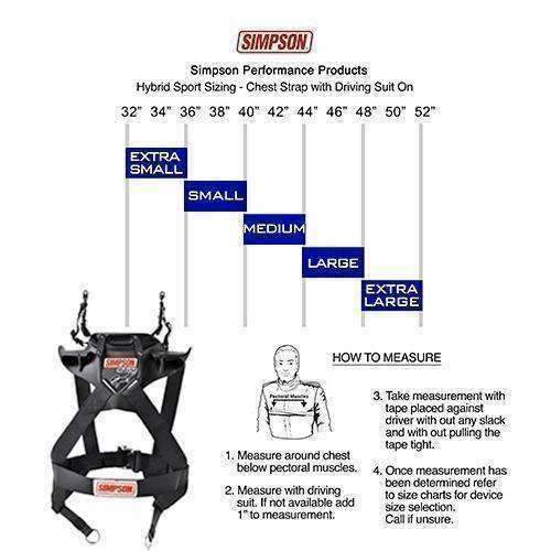 Simpson Hybrid Sport Head & Neck Restraint - Extra Small