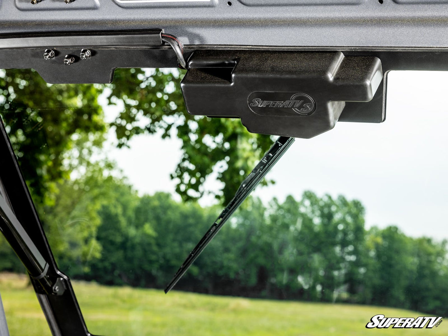 Electric UTV Windshield Wiper Kit for SuperATV MaxDrive Power Flip Glass Windshields